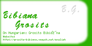 bibiana grosits business card